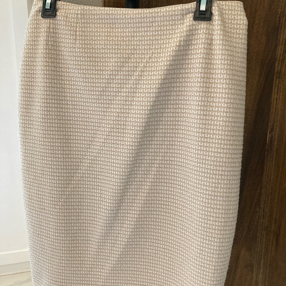 Gold & Cream Pencil Skirt